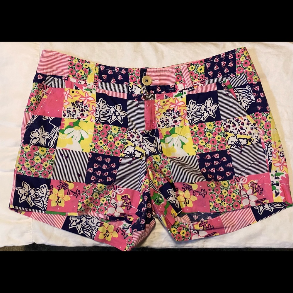 Lilly Pulitzer size 6 Callahan patchwork shorts